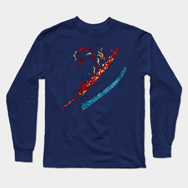 Long Sword Monster Hunter Long Sleeve T-Shirt by paintchips